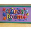 Claire`s Room Sign - 18cm x 9cm