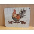 Metal Wall Sign - Rooster (25cm x 20cm)