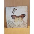 Metal Wall Plaque - Butterflies  (30cm x 30cm)