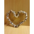Heart Shaped Seashell Display (24cm x 27cm)