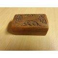 Wooden Trinket Box (10cm x 7cm height 4cm)