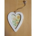 Small Heart Shaped Wall Hanging - 12cm x 10cm