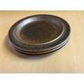 Arabia Ruska Stoneware Plates, Made in Finland - width 17cm