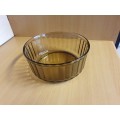 Round Glass Arcopol Bowl, Made in France (width 22cm height 10cm)