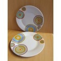 Round Patterned Plates - width 20cm