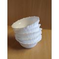 Round White Bowls - width 12cm height 5cm