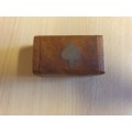 Small Wooden Trinket Box - 6cm x 4cm height 3cm