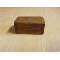 Small Wooden Trinket Box - 6cm x 4cm height 3cm