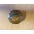 Small Round Wooden Trinket Holder - width 6cm height 3cm