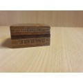 Wooden Inlay Trinket Box - 6cm x 6cm height 3cm