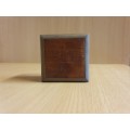 Wooden Trinket Box - 7cm x 7cm height 4cm