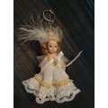 Miniature Doll Keyring/Keychain (height 9cm. width 5cm)