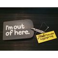 I`m out of here.  - Waldo Pancake luggage tag (11cm x 7cm)