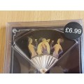 Fan Shaped Compact Mirror (7cm x 6cm)