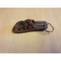 Leather Sandal Keyring/Keychain