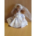 Miniature Porcelain Doll - 10cm x 6cm