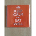 KEEP CALM AND EAT WELL Fridge Magnet (New condition)