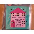 What I love most about my home is who i share it with - Fridge Magnet