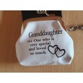 A Granddaughter Coin Purse/Keyring/Keychain (New condition)