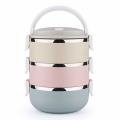 3 Layer 2.1L Stainless Steel Lunch Box