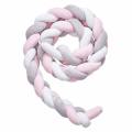 Baby Crib Cot Bumper Braid Pillow Plush Knot Cushion