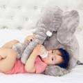 Stuffed Elephant Toy / Pillow for Baby --- Blue
