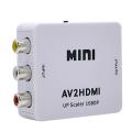 AV to HDMI Converter Adapter Mini Composite CVBS to HDMI AV2HDMI Converter 1080p White