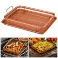 Crispy Baking Tray Set with Metal Basket - Copper