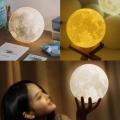 16 Colour 3D Moon Lamp - 15cm Diameter