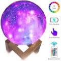3D Print Galaxy Moon Lamp 16 Colors
