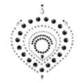 Bijoux Indiscrets Flamboyant Black & Silver Body Jewelry