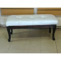 Pearl Leather Ottoman