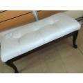Pearl Leather Ottoman