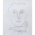 PABLO PICASSO. POUR ROBY. Hand printed etching. signed in plate. Mint condition