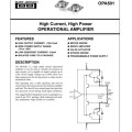 OPA501AM, High Current, High Power Operational Amplifier - South Africa Stock