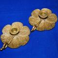 Vintage Pair of Brass Chamber Candle Holders