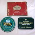 3 Collectable Tobacco Tins - CRAVEN "A" - ENSIGN Navy Cut - GALLAHERS