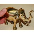 Quality Solid Brass Elephant - Height 110mm