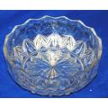 2 Very Attractive Large Glass Bowls - Largest Diameter 260mm