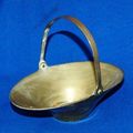 Small Brass Trinket Basket - Length 145mm Width 95mm