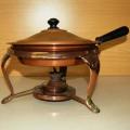 Copper Pan on Heating Stand - Pan Diameter 210mm