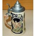 2 Stein Tankards - Both German - One made in West Germany - Height 225mm