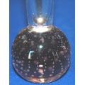 Glass Bubble Stem Vase - Height 155mm