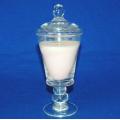 Glass Lidded Candle Holder - Height 200mm