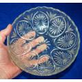 2 Attractive Glass Bowls - As per pictures - Sold as one lot - Largest Diameter 205mm