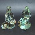 Ngwenya Glass - 2 Seals & 2 Penguins - Height 70mm