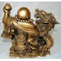 Very Large Composite Laughing Buddha with Dragon - Incredible Detail - See Pictures and Description.