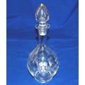 Fabulous Grape Design Decanter with 6 Matching Sherry and 5 Liqueur Glasses. Decanter height 300mm