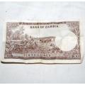 Bank of Zambia TEN Shillings Note (USED)