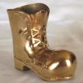Vintage Brass Hobnailed Boot - Height 90mm